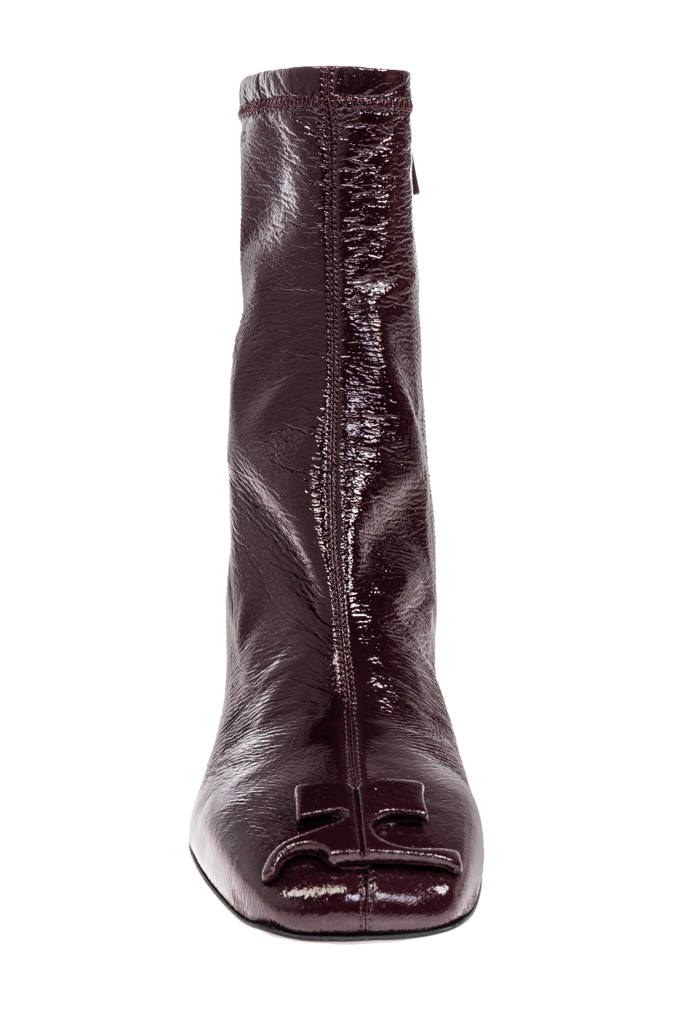 Burgundy Heeled ankle boots `Reedition` Courrèges - Vitkac Italy